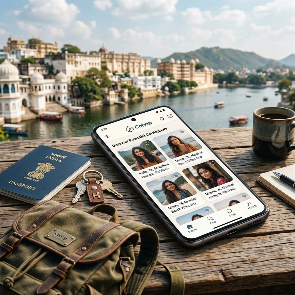 Cohop Travel mockup